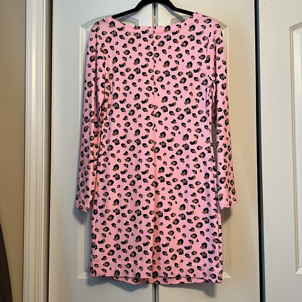 NWT Lilly Pulitzer pink leopard dress - Picture 2 of 3